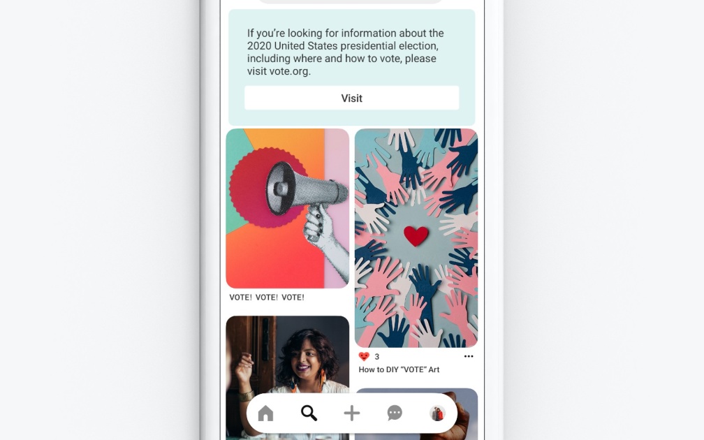 Pinterest users won't see ads when they search for election-related content engt.co/3h0Tm8a
