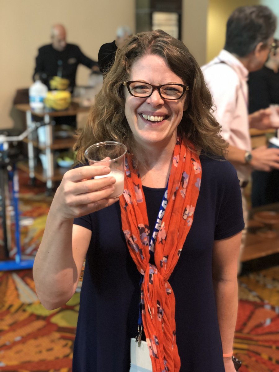 visman21's tweet image. My favorite moments of #hpm19 were spending time with my @KUpalliative family, meeting twitter famous people such as @acderinger, introducing myself by my twitter hashtag, and having @jennilinebarger try my bicycle-powered smoothie.