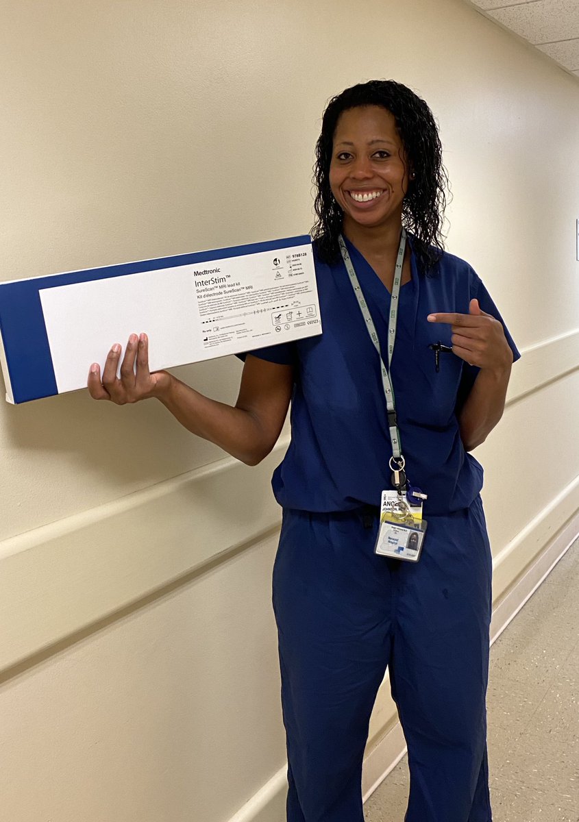 Congrats Dr. Angel Johnson, on the first case with the InterStimTM II System with SureScanTM MRI technology and for helping patients live life their way. See Important Safety Information bit.ly/3gVJI7Y #interstimwithoutlimits #medtronicemployee