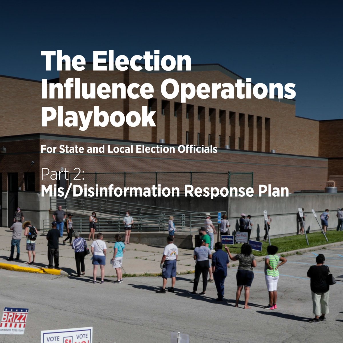 BelferCenter's tweet photo. The threat of Influence Operations strikes the core of our democracy by seeking to influence hearts and minds with divisive, often false information. 

A definitive new guide from @D3P provides election officials with resources on navigating those threats. https://t.co/TjoMk422WQ https://t.co/pePjMbznCU