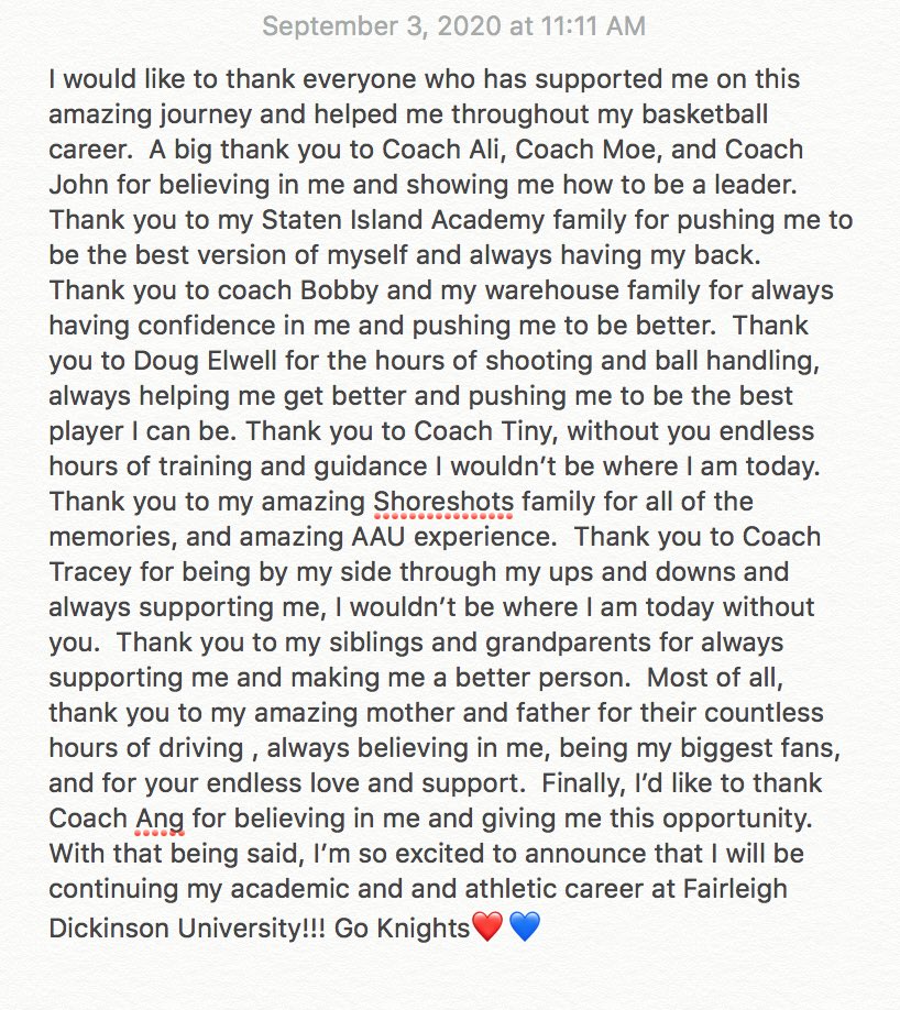 Allie33McGinn's tweet photo. FDU ‘25 ❤️💙 #Committed https://t.co/2uogtlE7Nq