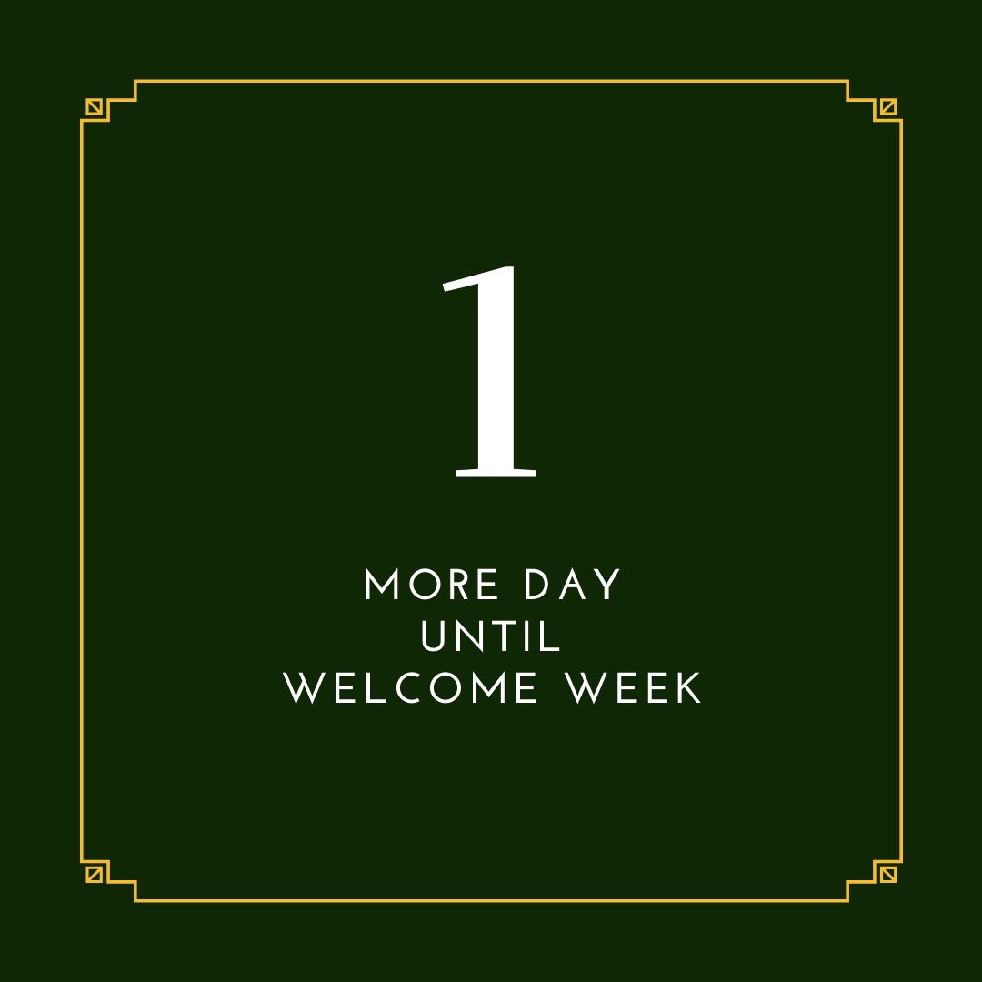STUwelcomeweek's tweet photo. The countdown to Welcome Week is almost over! Welcome Week is Sept. 4th-12th. 

Tonight you will receive an email containing the descriptions of each event and information on how to join in virtually. If you do not receive this email, let us know!

-Mar &amp; Alaina

#stuwelcomeweek https://t.co/leQFCAssIN
