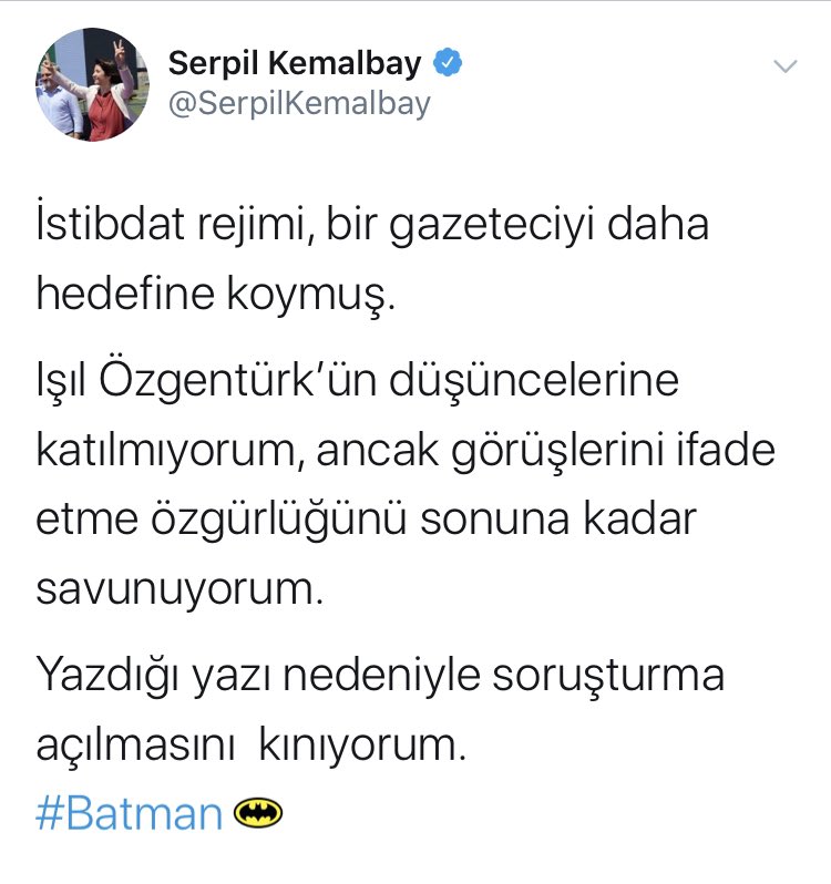 M.Vekilliğini borçlu olduğunuz halkımıza, hiç kimse hakaret edip aşağılama özgürlüğüne sahip değildir! Hakaret, iftira ve aşağılamanın en alçakçasını barındıran sözde yazarın yazısını, ifade özgürlüğü şeklinde değerlendirmenizi de ayrıca kınıyorum.