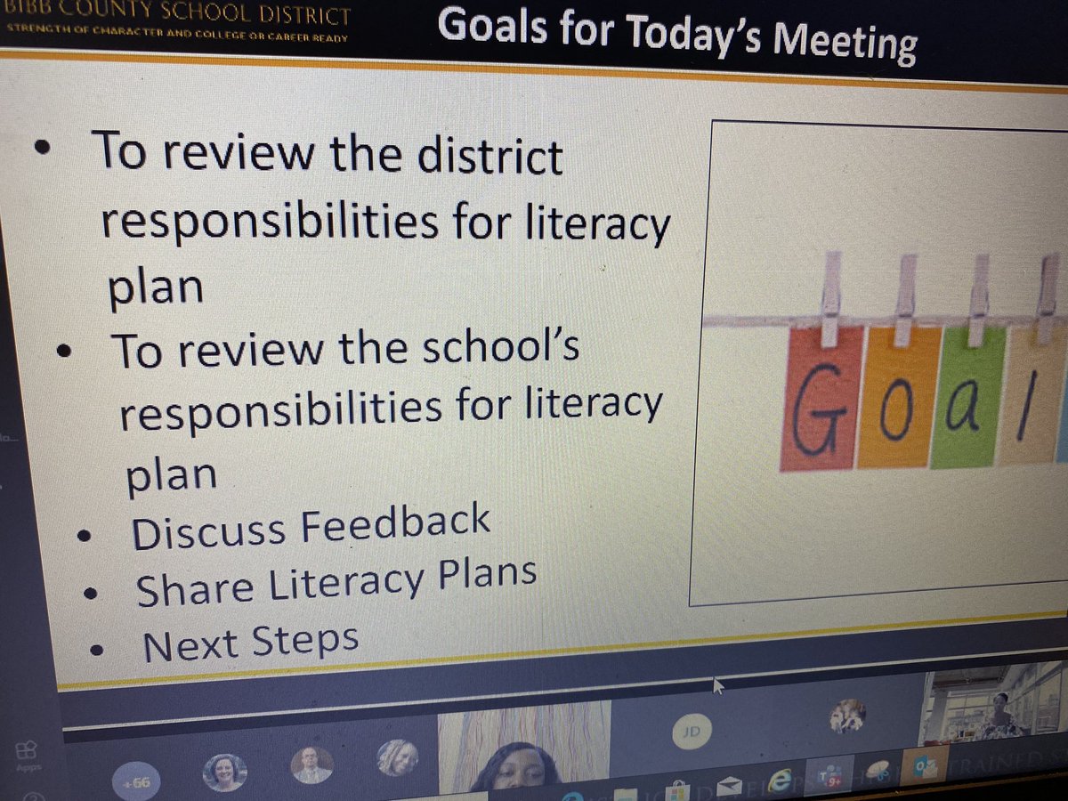 tanzy_kilcrease's tweet photo. Deborah Dennard, our BCSD Secondary ELA Coordinator, led representatives from the District Literacy Leadership Team through a Literacy Plan feedback review. It certainly was time well spent! #GetStudentsReadingOnGradeLevel https://t.co/Z40cPoJxev