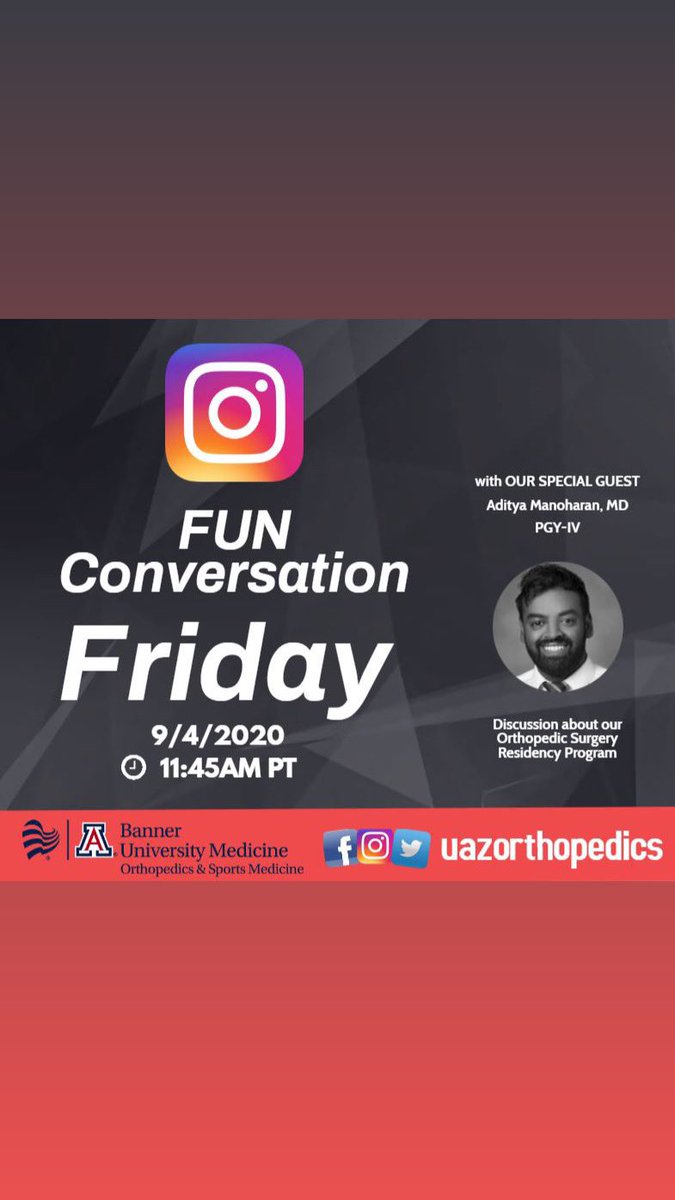 Double edition of #funconversationfridays talking about our Sports Medicine Fellowship and Orthopedic Surgery Residency!!!  #sportsmedicinefellowship #orthopedicresident