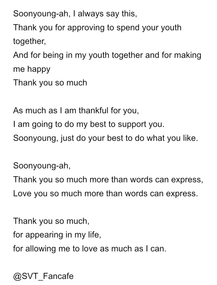 SVT_Fancafe's tweet photo. [HOSHI🌟Weverse] 
200904 -4:16 KST-

💎: full in photos~ (*very sweet, please read)

➸ I am more thankful 😌
Thank you so so much
Let’s make good memories 💕

#호시 #SEVENTEEN #세븐틴 @pledis_17 https://t.co/TEAxGhqXo7