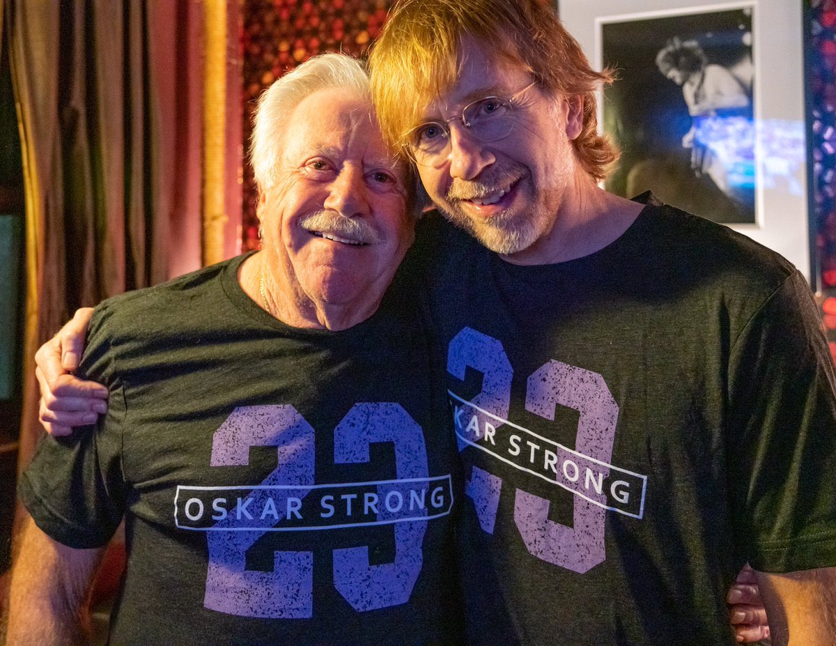 #OskarStrong <a href="/treyanastasio/">Trey Anastasio</a> <a href="/NHLFlyers/">Philadelphia Flyers</a> <a href="/GrittyNHL/">Gritty</a> <a href="/phish/">Phish</a>