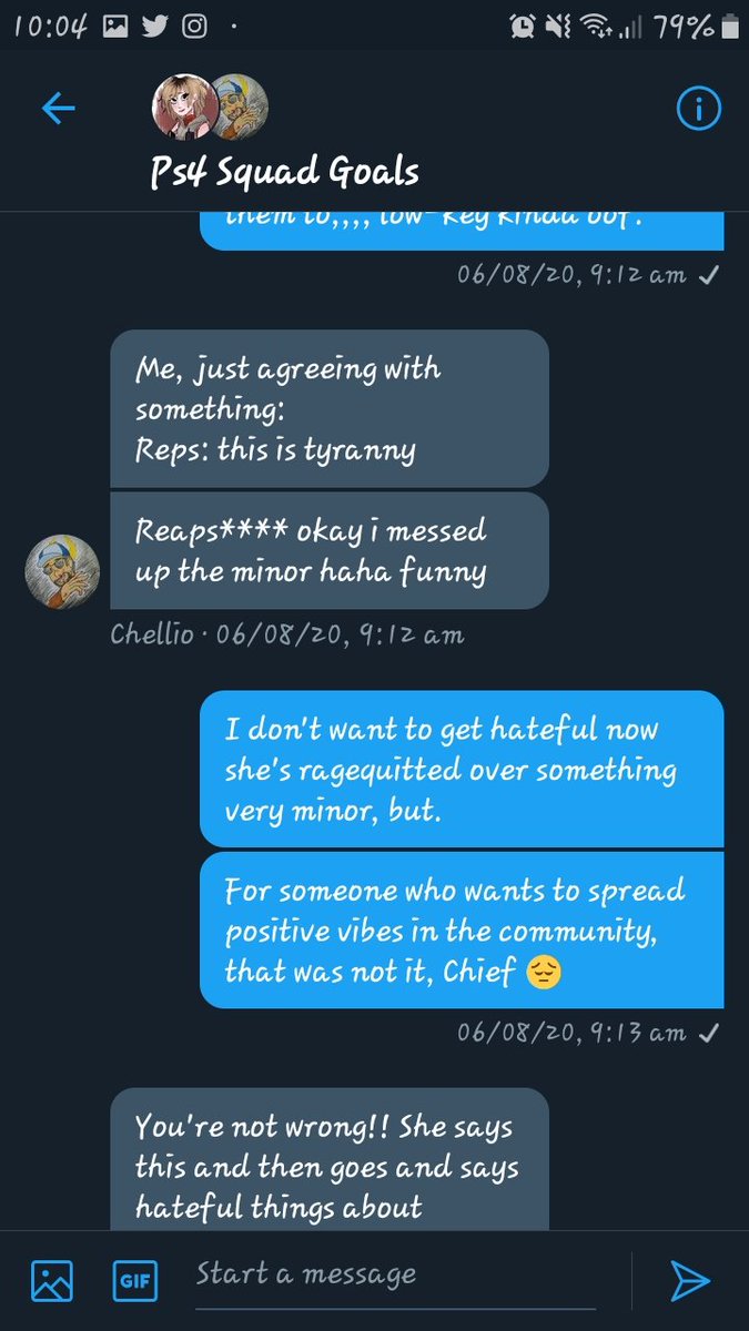 "Keep the gc positive unless I wanna harass minors and get called out for it."Featuring: Chan's vent post,If you want this part taken down and reuploaded just say, hun.