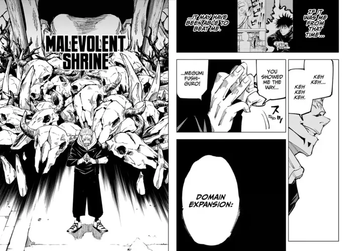 Jujutsu Kaisen

- super likeable characters
- mc is a Dumbass™️ but You Will Love Him and want to give ur life to him
- enticing plot
- strong start
- dynamic fight scenes
- very unique art style
- main trio are not annoying or boring
- gojo satoru
- isn't cliché 