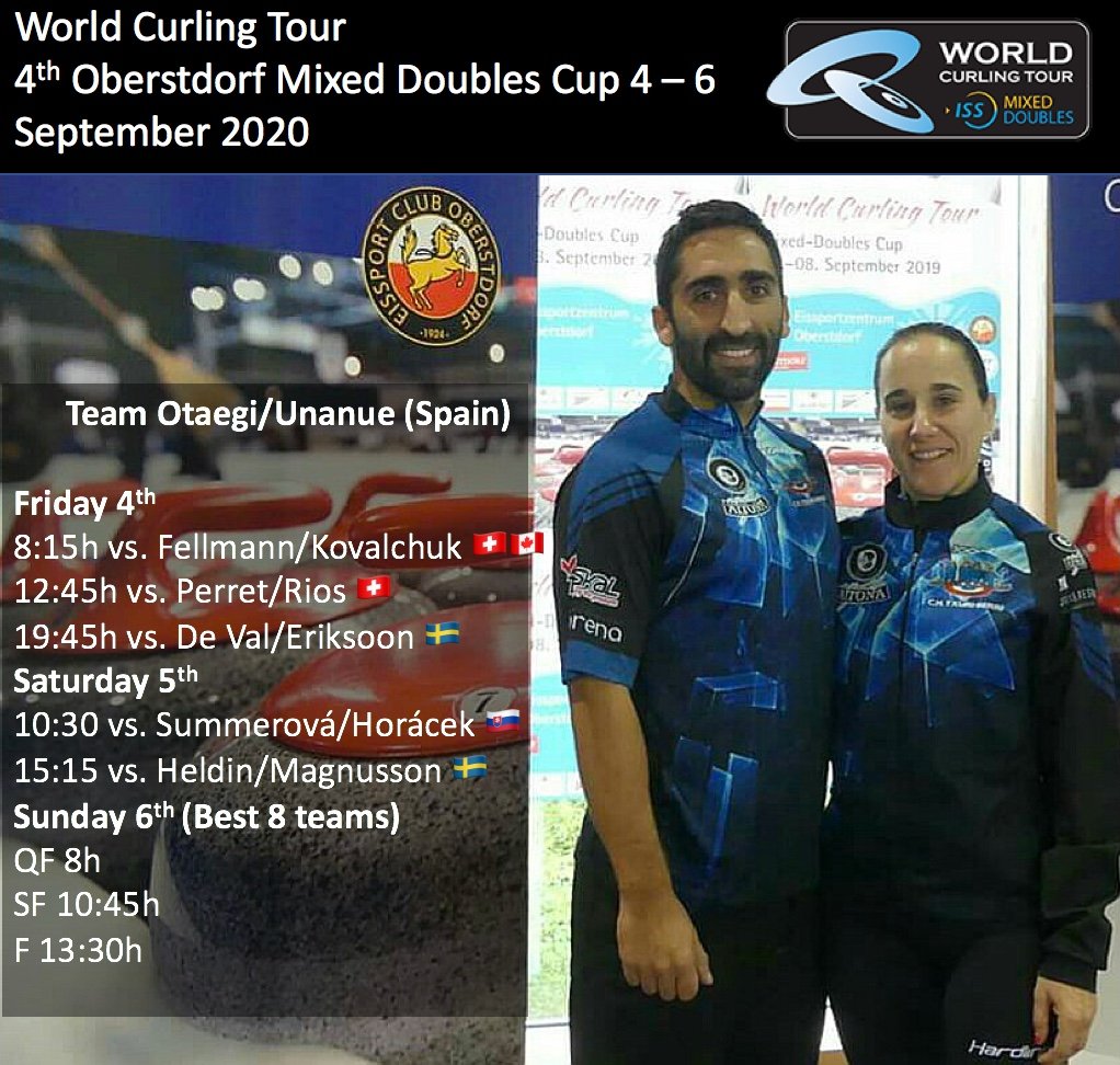 Oberstdorf Mixed Doubles Cup (WCT) 👫🥌 Primera competición de <a href="/Txuricurling/">Txuri-Berri Curling</a> Otaegi/Unanue en una temporada extraña y complicada #curling #WCT #GoazenBikote 👉🏻facebook.com/WCT-Mixed-Doub…👈🏻