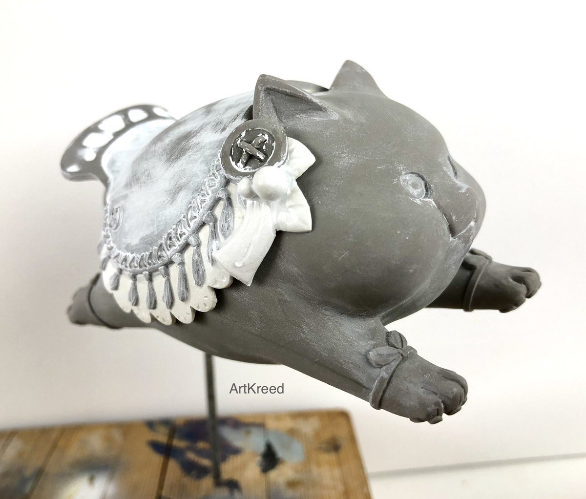 Artkreed's tweet photo. In case anyone wanted to see the raw clay version: #ffxiv #art #sculpt https://t.co/ox0ga23B0M