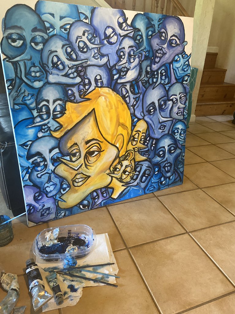 paint_weld_sing's tweet photo. I’m so close to being done anybody wanna buy some art ! 
#art #ArtistOnTwitter #artforsale #expressionism #MoMa #iwish  #LaborDayWeekend #midnightsky #mileycyrus you want it girl ? https://t.co/17DsNjhJ0R