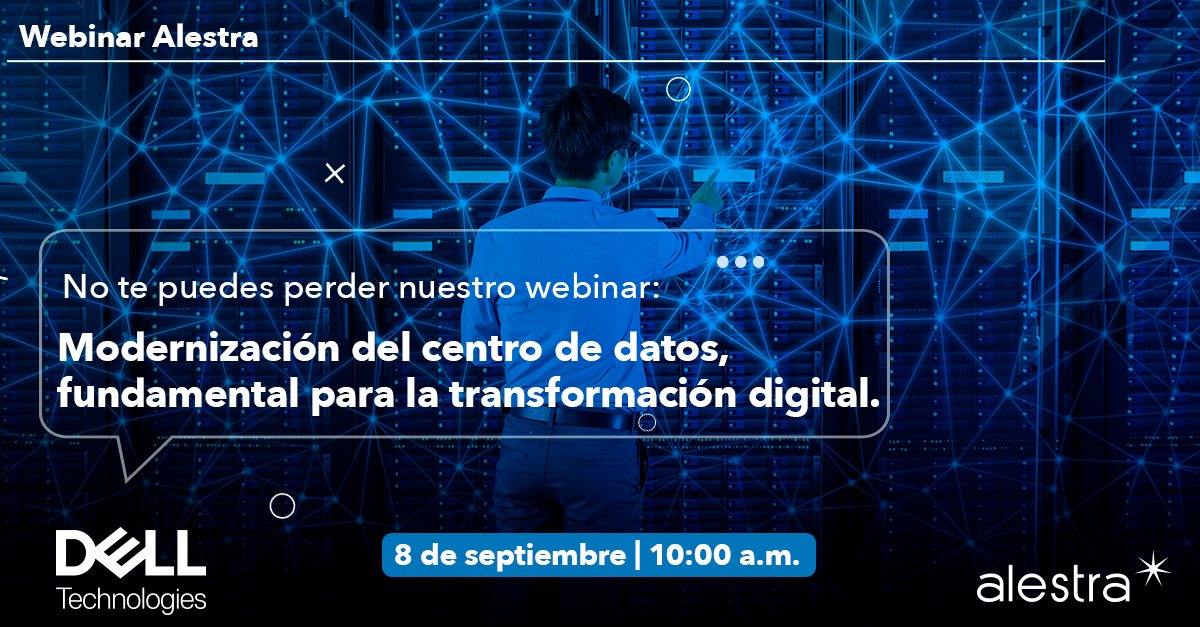 Alestra_MX's tweet photo. El enfoque principal de toda solución cibernética ya sea almacenaje, arquitectura de redes o seguridad tiene un centro fundamental: los datos empresariales. Conoce más en nuestro #WebinarAlestra con @delltechlatam

Regístrate en https://t.co/wcYnaopk9N https://t.co/ftVG5QDq5O