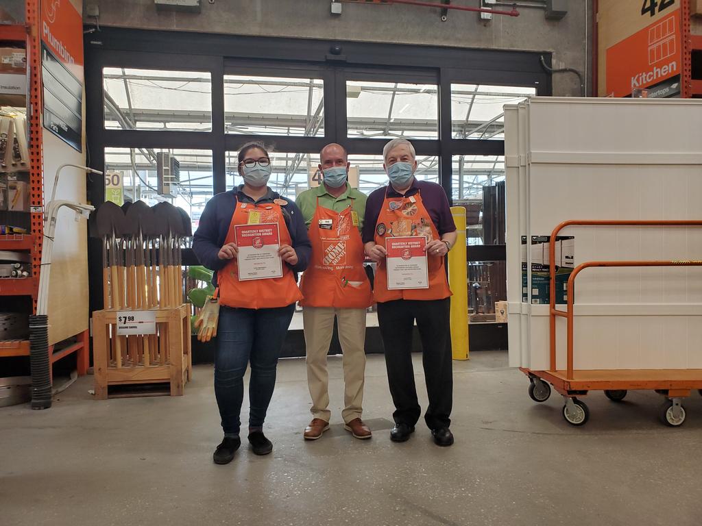District recognition for Larry and Lillian. Great job!