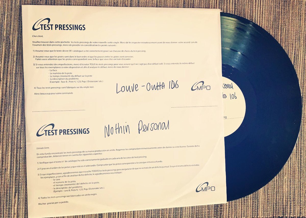 hoy llego el test pressing del nuevo disco en #vinilo de <a href="/Loure_Melb/">Loure</a> desde #Melbourne #Australia 🇦🇺 y ya esta girando en nuestra rotación 24/7! Pronto pasamos disco entero! 🧨🔥radiomangopapachango.com