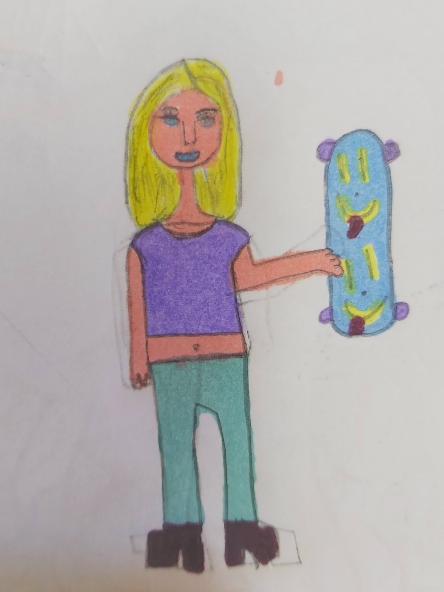 MrsD10864976's tweet photo. @ChapterChatNZ Wink Week 4- Sponge Bob socks and Sarah with her Skateboard. https://t.co/plD3vOt1wt