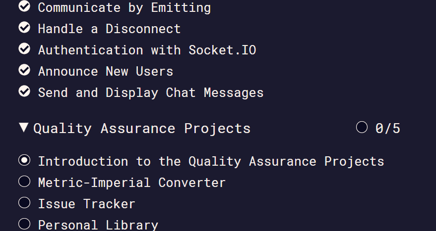 markomannux's tweet photo. R1D13 of #100DaysOfCode 
Completed Advanced Node and Express @freeCodeCamp 🎉
And now to the projects!
By the way, had a great time implementing a real time chat with #socket_io 
#DEVCommunity https://t.co/89ZqbdDIuP