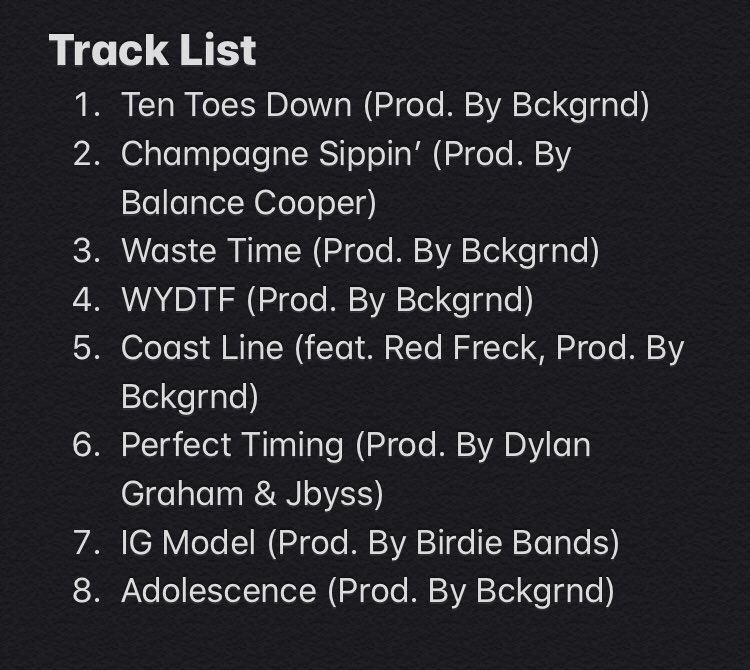chenryofficial's tweet photo. ALBUM DROPS AT MIDNIGHT ‼️‼️
The track list is below. #smoothsummer https://t.co/1WPIJ2ySiJ