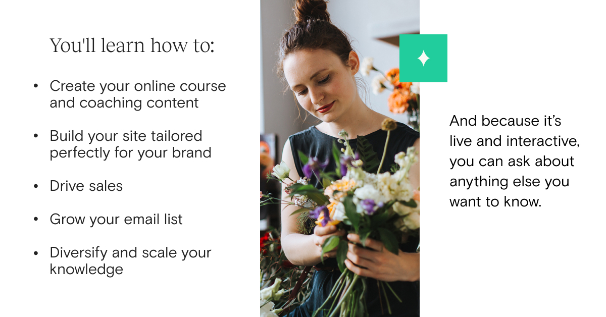 We curated the Share What You Know™ Summit around the things you actually care about as a business owner:

- delivering more value to your clients
- expanding your reach
- scaling your earnings

The value? Off the charts. 📈

Join us 9/22-9/24: teachable.com/r/202081021813…