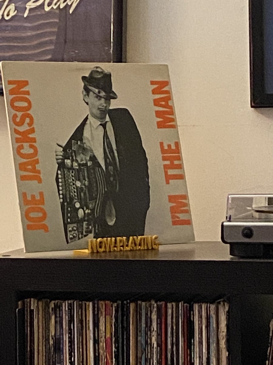 MikeWiles3's tweet photo. @RockSolidShow @Pat_Francis @funnyMike @GlenKAmo @JoeJacksonMusic @ART19co Great episode. Made me pull out my copy of “I’m The Man” and listen! https://t.co/VsIKtiI9L2