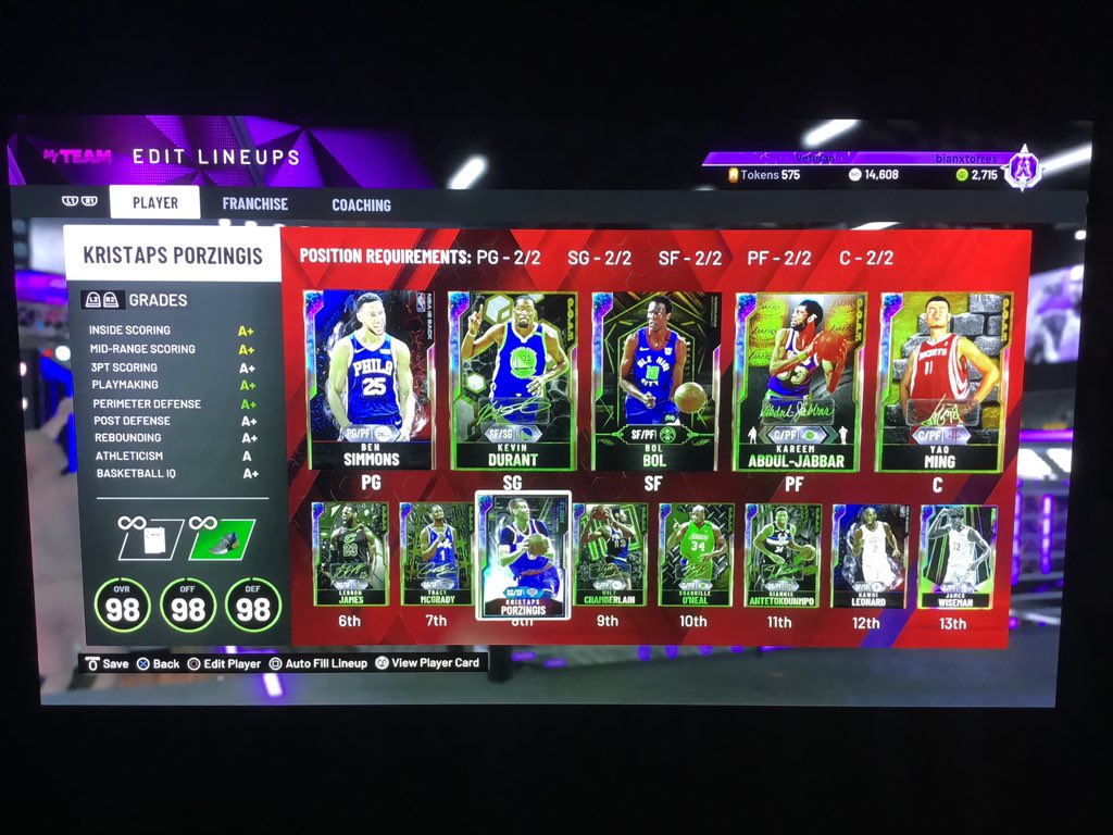 macewindu20's tweet photo. My best full goat squad and best overall squad.  No money spent.  Thank you and goodbye NBA 2K20 Myteam.  My best ever finish in 2kmyteam. Hello NBA2K21MyTeam.  Lets go!  #NBA2K20MyTEAM #NMS @DBGyt_ @tydebo24 @CarlosxcStory @HenryTheBlasian @JD_Crossover @Troydan https://t.co/eogyJgESQk