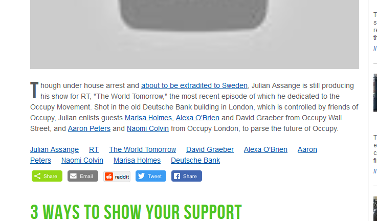 And here we have David Graeber, Occupy Wall Street co-founder, on RussiaToday (RT) to talk with Julian Assange. Check out that last hashtag: Deutsche Bank.There's no separation.h/t  @XyL0nJaY  http://www.occupy.com/article/julian-assange-show-starring-occupy-wall-street#sthash.2iLH6VvS.dpbs