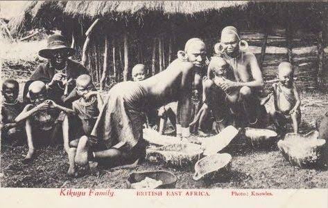 t7/ The Kikuyu in Kenya had a similar folklore; Mumbi Muthiga is regarded as the mother of the Gikuyu people. She was married to Gikuyu, the father of the tribe, after falling from the sky. Kikuyu people of Kenya ( Note the big ears- ornaments on women)