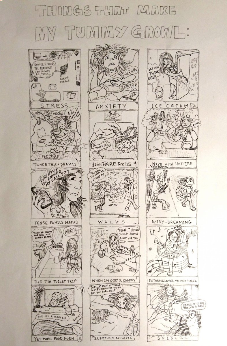 out_drawing's tweet photo. “In my comics diary, I’ve labelled some of the conversation starters (triggers) – as someone recently diagnosed with suspected Crohn’s I’ve noticed that for me, not all ‘tummy icebreakers’ are necessarily traditional #IBD irritants.”

#invisibledisease
#invisibleillness
#Crohns https://t.co/DiZeJKQWLN