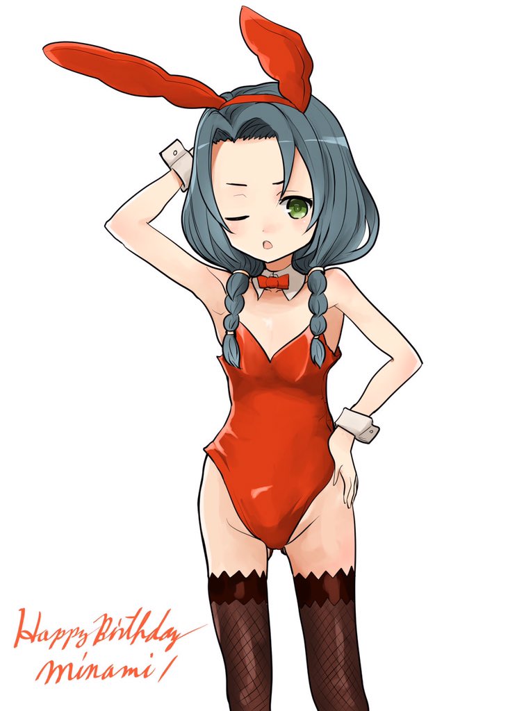 #鏑木美波生誕祭2020 #はいふり
おめでたいので実は合法ロリではない衛生長のバニー。 