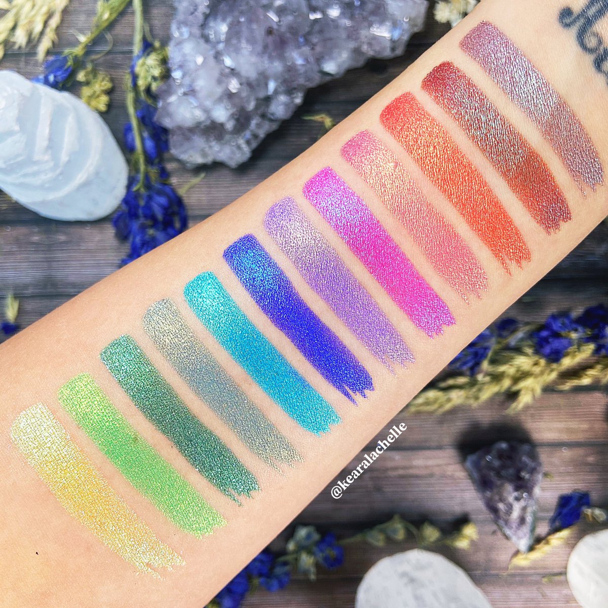 kearalachelle's tweet photo. Swatches from Clionadhβs massive bundles, the witchcraft vs alchemy bundle and the 66.5 North bundle! Which one is your favorite? #swatches #armswatches #swatched https://t.co/62wV1LlEFs