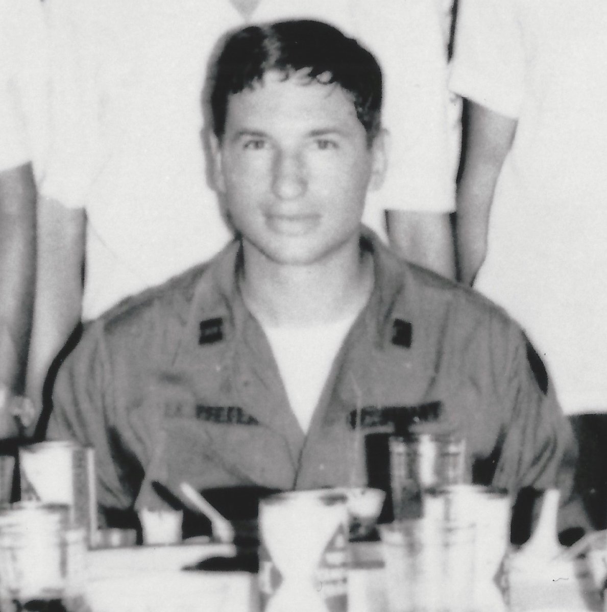 .<a href="/realDonaldTrump/">Donald J. Trump</a>:

This is my dad, Capt. Artie Pfefer, just before he was killed in Vietnam in 1969.

He wasn't a loser. He was a 26 year-old w/big dreams who loved his country &amp; gave his life for it.

You loved your country so much you received 5 deferments.

Now it's personal.