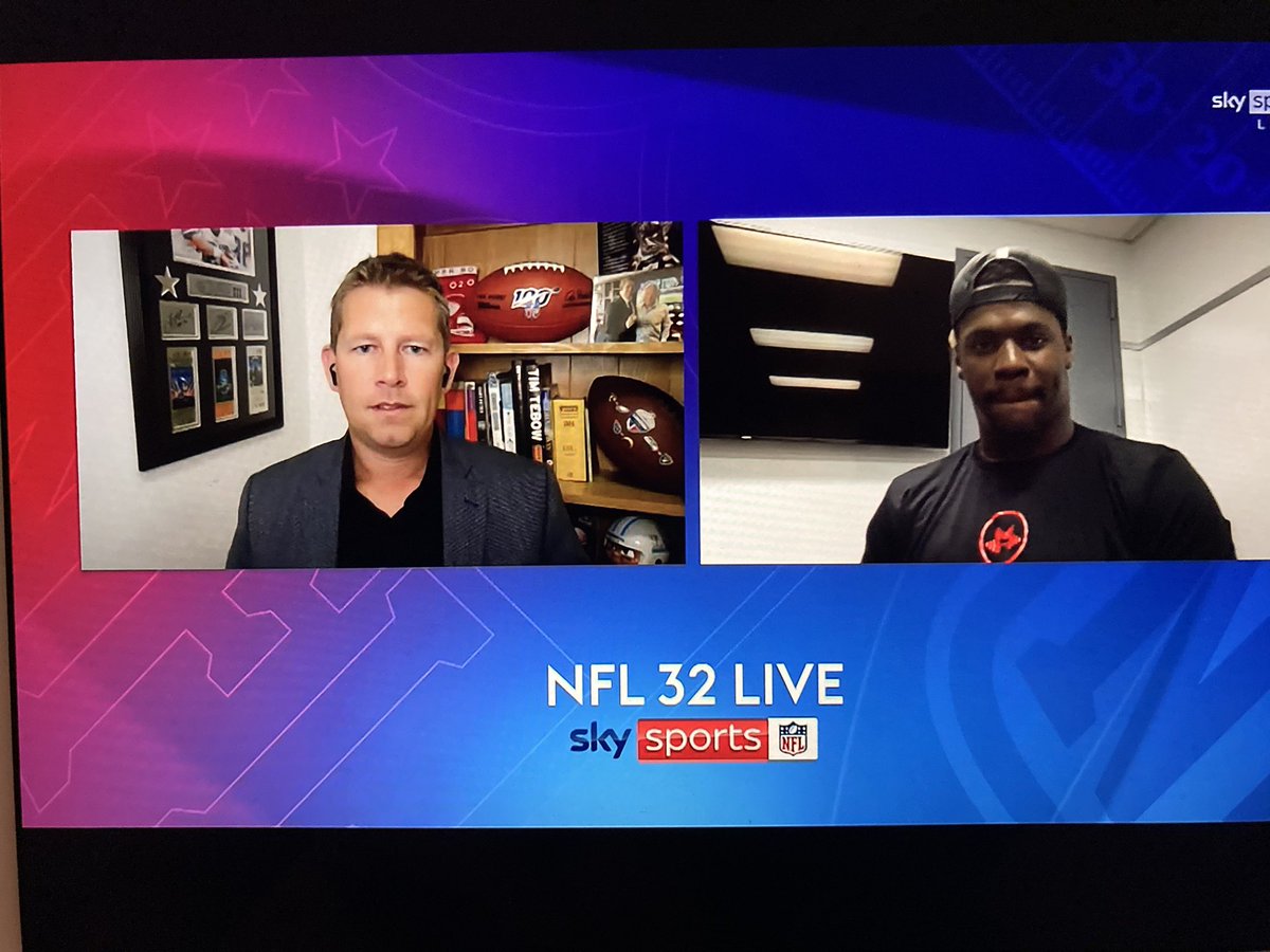 mikewhitesport's tweet photo. Great effort on this #NFL32LIVE show to help launch the new @SkySportsNFL channel. Nice work from @RichardGraves1 @neilreynoldsnfl @85WORLDCHAMPS &amp; Rob Ryan and some top-level guests inc @RobGronkowski. Got me excited for the start of the new season now. @NFLUK https://t.co/wukO5p6NWW