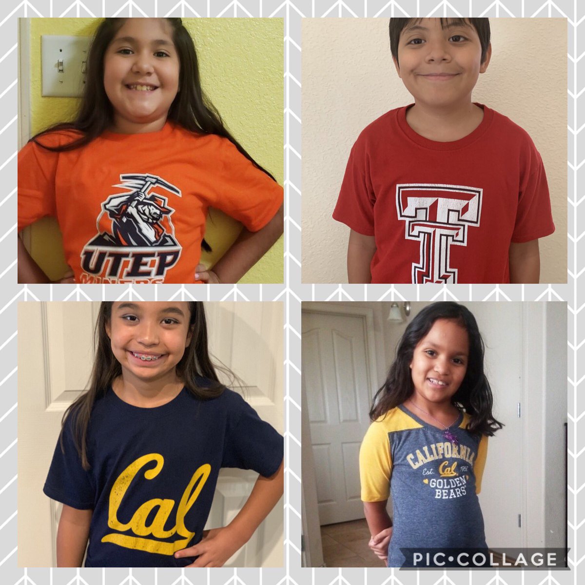 dmorrison_PHES's tweet photo. Love that these sweet Heroes are sporting their college wear at a distance🥰 #teamSISD https://t.co/i4j64pGUsy
