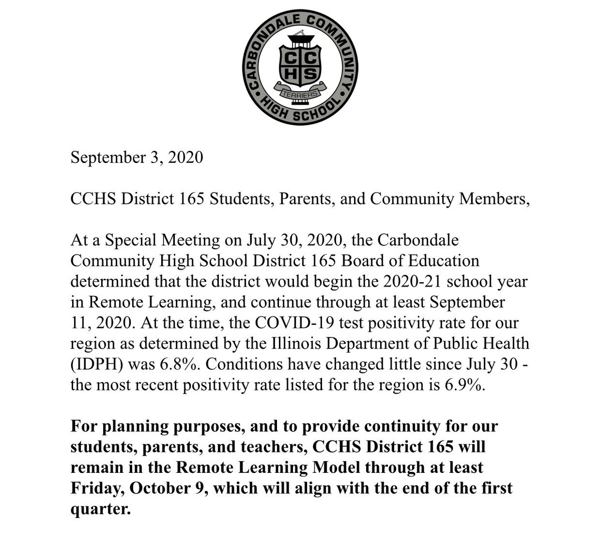 Carbondale H.S. tweet media