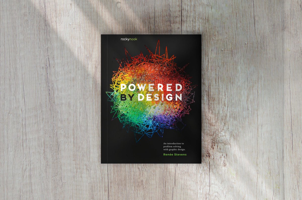 rocky_nook's tweet image. Author and designer, Renee Stevens, talks about the process of writing her book, Powered By Design, in this free webinar tomorrow! wnybookarts.org/event/bookfest…
#Design #PoweredByDesign #FreeWebinar
