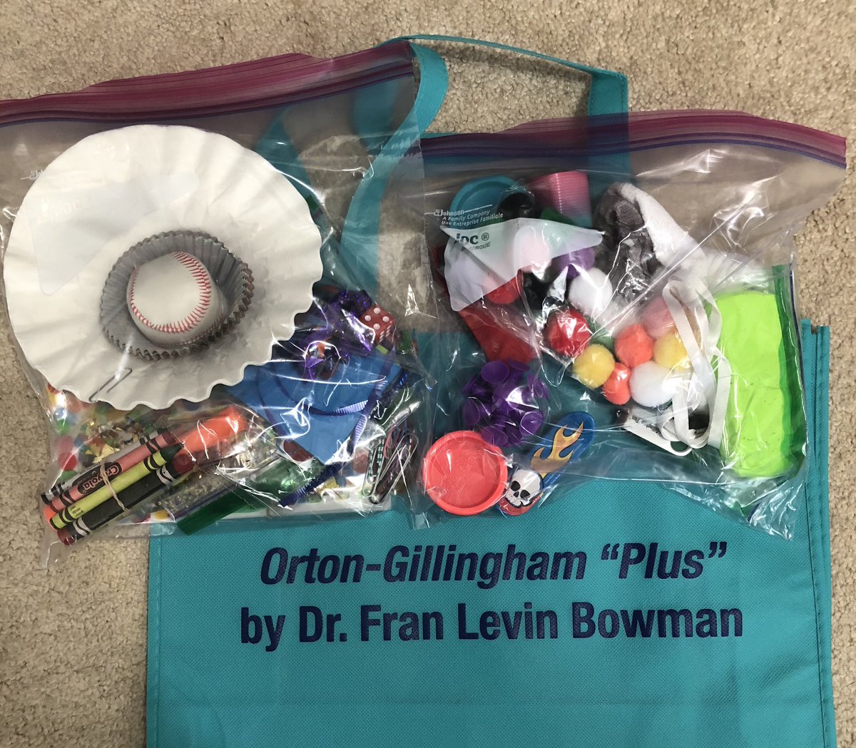 Mrs_Schlessel's tweet photo. So excited to receive this package in the mail... Can’t wait to begin my Orton-Gillingham “Plus” training! I mean look at all these tools! Ready to learn and then put into action! #OG2020 https://t.co/b02qYphDXs