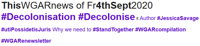 WgarNews's tweet photo. #WGARcompilation: #UtiPossidetisJuris: Why we need to #StandTogether https://t.co/3yBWtETzmF | FB: #ThinkingSovereignty | FB Vimeo: #JessicaSavage @murtupuni | #ThisWGARnews of #4thSept2020 ft #Decolonisation #Decolonise #DecoloniseTheMind https://t.co/bkaLzkO293 cc @Girrali https://t.co/wrCqJVODHC