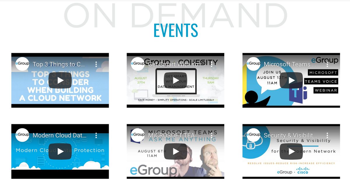 eGroup_Inc's tweet photo. Have you visited our Events On-Demand Library? 

Check out our latest addition from this morning's Tech Talk: 
Top 3 Things To Consider When Building a Cloud Network with @eGroup_Inc &amp; @citrix 

CLICK HERE TO EXPLORE
https://t.co/zWwsvQ8CWG

#EventsOnDemand #TechTalk #ITsolutions https://t.co/T8XjttUbpu