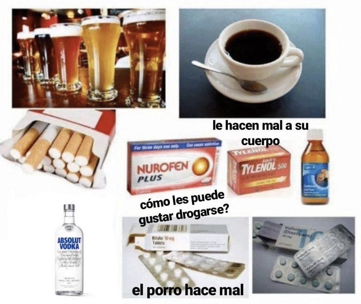 chinosanti_'s tweet photo. "No me drogo" Starter Pack https://t.co/xjrWqVyayy
