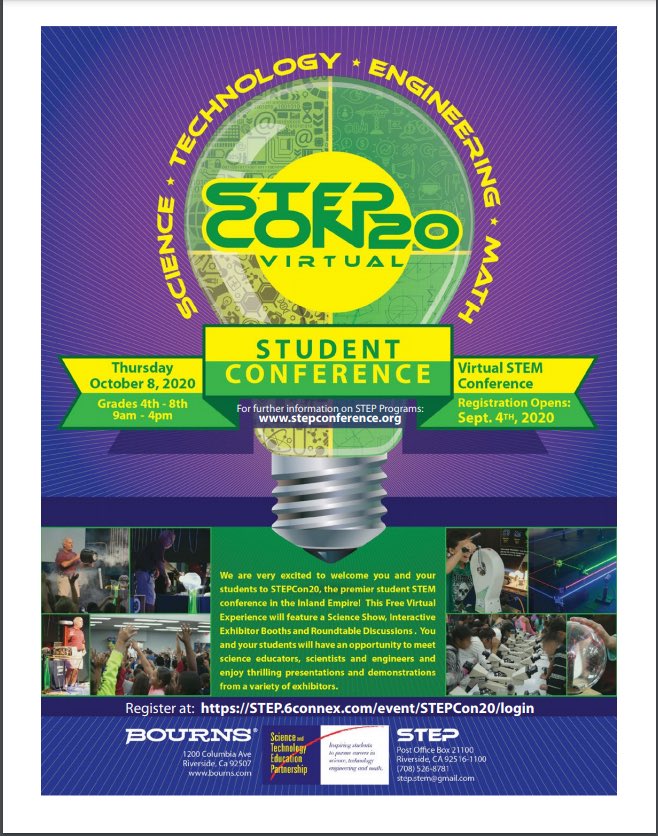 Registration opens tomorrow for #STEPCon20 Student Conference!