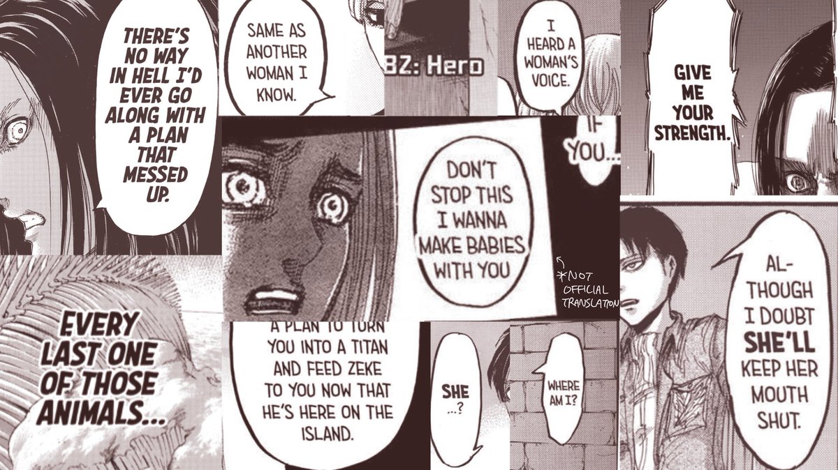 In this thread i'll point out each mistranslation from Aot official TL in hopes of reducing some of misleading shitstorm in the fandom. 

i'm starting from 130 cuz there's too many otherwise. The thread will be updated as i find mistranslations from newest chaps. 