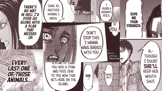 In this thread i'll point out each mistranslation from Aot official TL in hopes of reducing some of misleading shitstorm in the fandom. 

i'm starting from 130 cuz there's too many otherwise. The thread will be updated as i find mistranslations from newest chaps. 