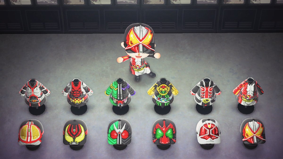 Twitter पर ヒオ しるこサンダー金鯱賢人 あつ森 作成済み仕立て屋経由で配布中な仮面ライダーコスプレなマイデザインを全て並べて記念撮影してみた ファイズ キバ ダブル オーズ ウィザード セイバー 上からのアングルで帽子を見て頂きたいなぁと Twitter पर ヒオ しるこサンダー金鯱賢人 あつ森 作成済み仕立て屋経由で配布中な仮面ライダーコスプレなマイデザインを全て並べて記念撮影してみた ファイズ キバ ダブル オーズ ウィザード セイバー 上からのアングルで帽子を見て頂きたいなぁと
