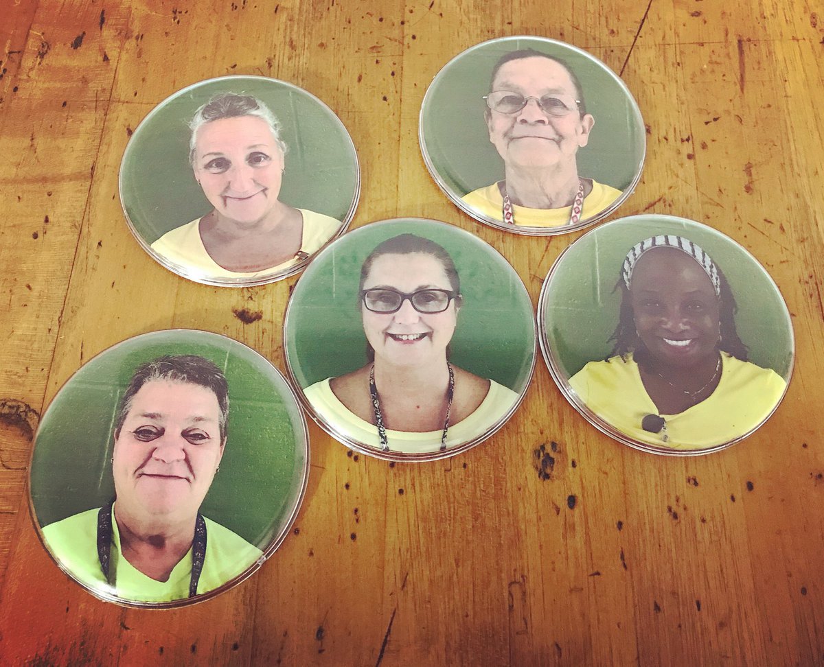 Proud of her craft Mrs. Arrington stated, “I thought it would be nice so the students could recognize us &amp; maybe not be so nervous with all of the new changes taking place.”

We are so thankful to have staff members like Mrs. Arrington who continue to place the #WholeChild first