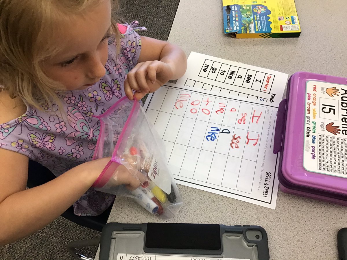 MissReynoldsAC's tweet photo. One of our goals this week was to grow our Word Work stamina.
Stamps, magnetic letters app, whiteboards and smelly markers are just a few ways we’re building our words! https://t.co/fbidkHfxb9