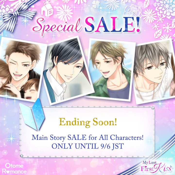 Voltage_Love365's tweet photo. ★☆My Last First Kiss☆★
Now's your LAST CHANCE! *Special Sale Ending Soon!
《Only until 9/6(JST)》
HURRY and CHECK in the app to see more details!
#Love365 #VoltageInc #OtomeRomance #MLFK https://t.co/DLqbjNiquI