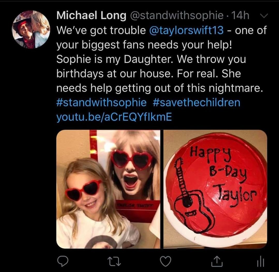 Divagirljess's tweet photo. Because Sophie is @taylorswift13 biggest fan and her birthday is coming up let's all flood Taylor's feed with #standwithsofie so maybe she can send Sophie a Birthday shout out to make her smile and take her mind off all the horrible things that have happened to her for a minute😘 https://t.co/wb619Nrcx9