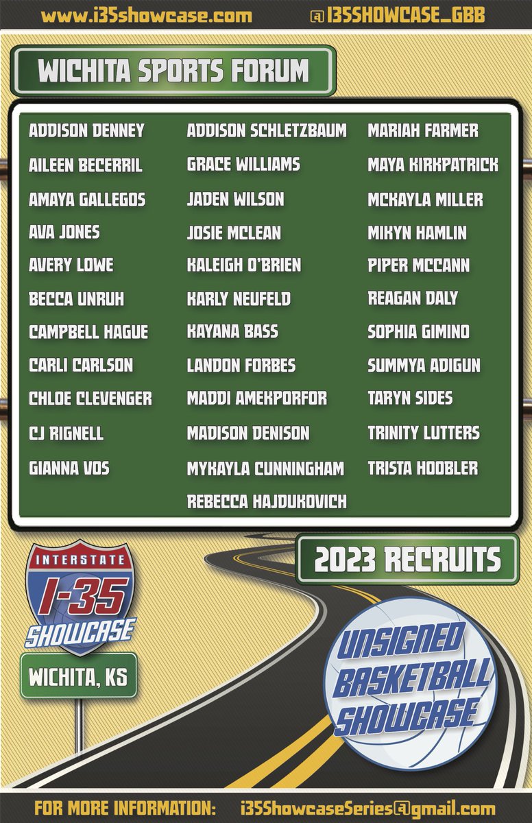 We are just over a week away from the first stop of the I-35 Showcase Series! Sept 13th these 2023’s will be competing in Wichita, KS! There are major prospects in this group! Who’s ready to show up and show out? #I35GIRLSSHOWCASE