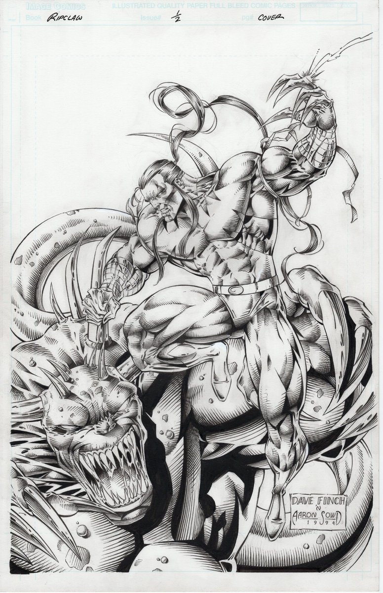 theaginggeek's tweet image. Ripclaw Cover by @DFinchArtist  and Aaron Sowd
#Ripclaw #CyberForce