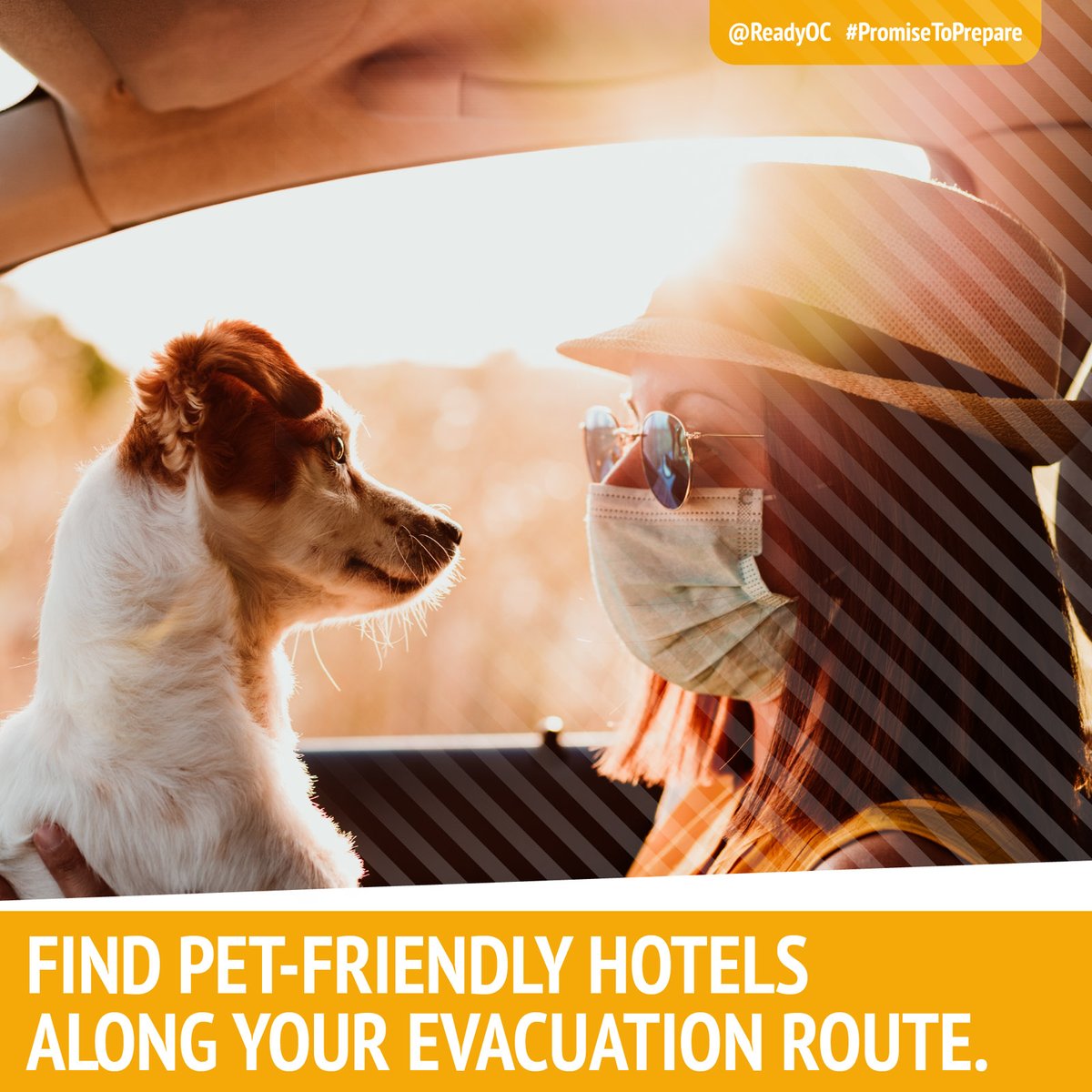 ReadyOC's tweet photo. Know your communityβs evacuation plans and find several ways to leave the area. Drive the evacuation routes and find shelter locations. Have a plan for pets and livestock. #PromiseToPrepare #NationalPreparednessMonth #NationalPrep #AlertOC https://t.co/YTAnAD3nOe